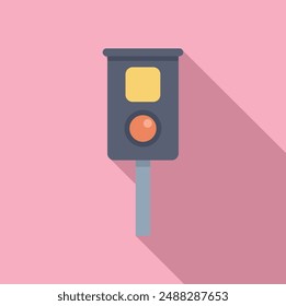 Railway traffic light showing yellow and red signal, providing safety for trains