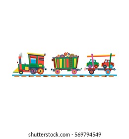 Railway train station vector