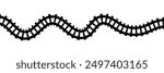 Railway train track vector route. Rail pattern round circular curve railroad path icon . Vector Illustration.