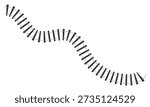 Railway train track vector route. rail pattern curve railroad path icon. vector illustration. eps 10 .