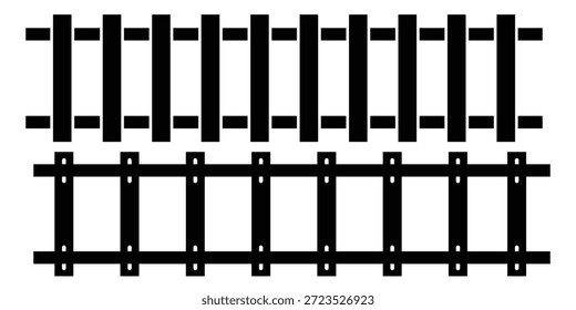 Bahngleis, Vektorroute. Bahnverlaufskurve Bahnlaufsymbol. Vektorgrafik