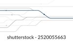 Railway transport. Railroad group outline illustration for your project. Gray and blue lines image on white background. Vector design art