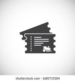 Railway transportation related icon on background for graphic and web design. Creative illustration concept symbol for web or mobile app.