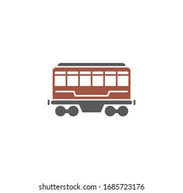 Railway transportation related icon on background for graphic and web design. Creative illustration concept symbol for web or mobile app.