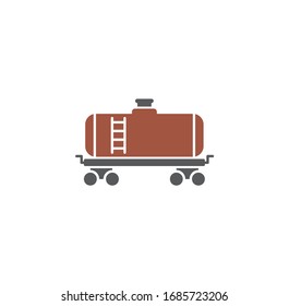 Railway transportation related icon on background for graphic and web design. Creative illustration concept symbol for web or mobile app.