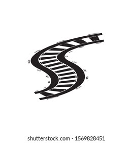 railway vector icon design template illustration