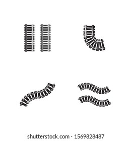 railway vector icon design template illustration