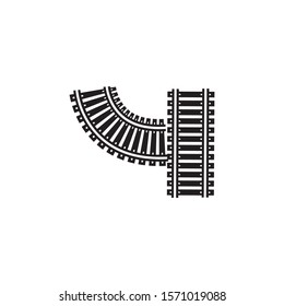railway vector icon design template illustration