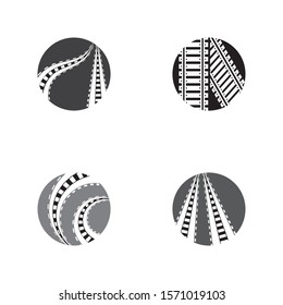 railway vector icon design template illustration
