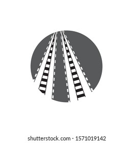 railway vector icon design template illustration