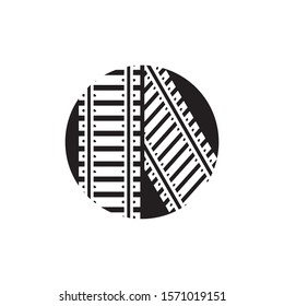 railway vector icon design template illustration