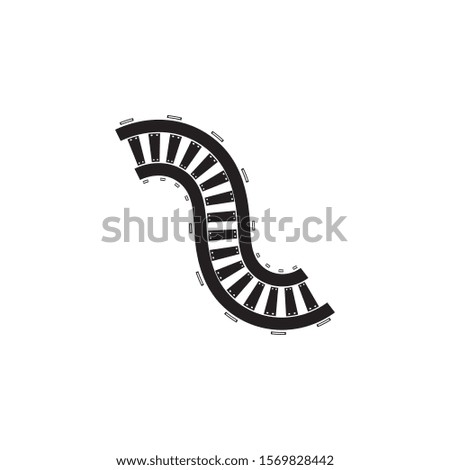 railway vector icon design template illustration