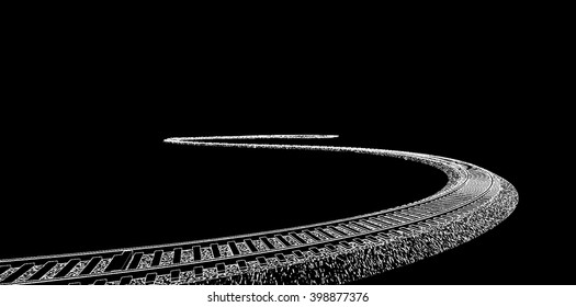 Railway vector illustration.