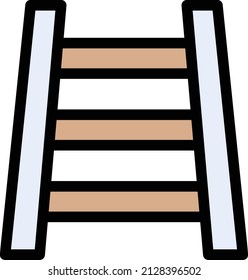 railway Vector illustration on a transparent background. Premium quality symbols. Glyphs  vector icon for concept and graphic design.