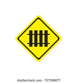 Railway warning signs