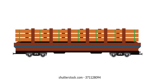 railway Wood car