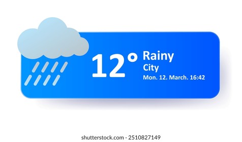 Chuva 12 Graus Celsius previsão do tempo, localização da cidade, data. Nublado, trovoada, chuva, nublado, frio, velocidade do vento, ar, precipitação, temperatura, atmosfera, Fahrenheit, condições sinóticos