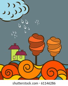 The rain