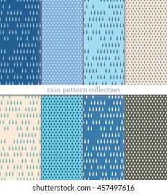 rain background, drops, rainy day, a pattern of raindrops, vector seamless texture of rain with umbrellas