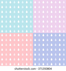 Rain Background Set Vector EPS10, Great for any use.