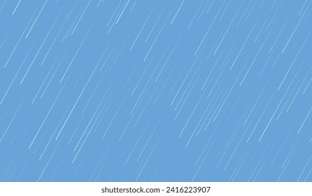 Rain blue background. Water drops rainfall vector pattern