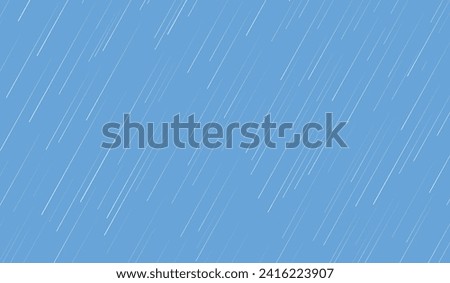 Rain blue background. Water drops rainfall vector pattern