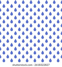 Rain in Blue and white, Seamless Pattern texture