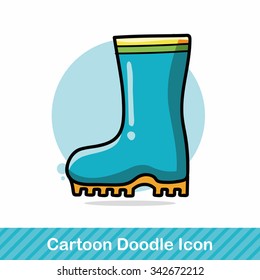 Rain boots doodle