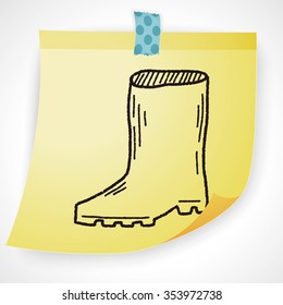 rain boots doodle