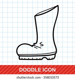 Rain boots doodle