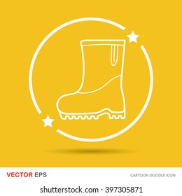 Rain boots doodle