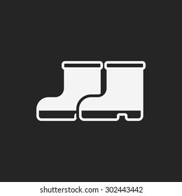 Rain boots icon