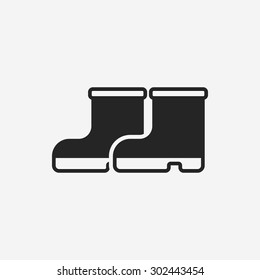 Rain boots icon