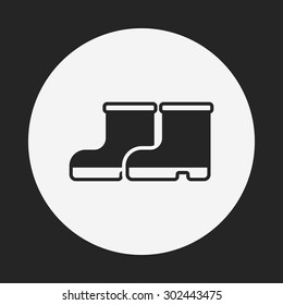 Rain boots icon