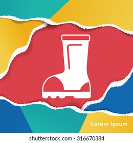 Rain boots icon