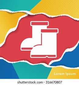 Rain boots icon