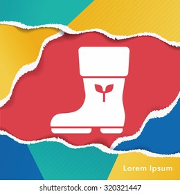 Rain boots icon
