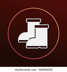 Rain boots icon
