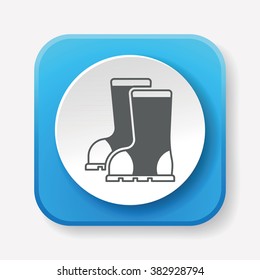 Rain boots icon