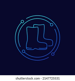 Regenbootssymbol, lineares Design