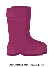 rain boots icon on white background
