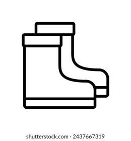 rain boots icon symbol vector template