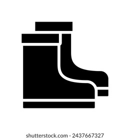 rain boots icon symbol vector template