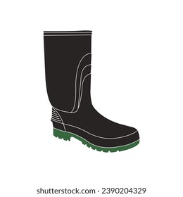 Rain boots icon vector illustration design