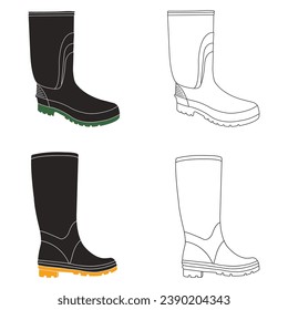 Rain boots icon vector illustration design