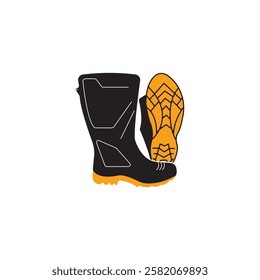 Rain boots icon vector illustration design