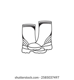 Rain boots icon vector illustration design