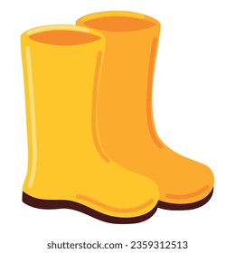 rain boots icon vector isolated