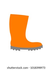 Rain boots logo template