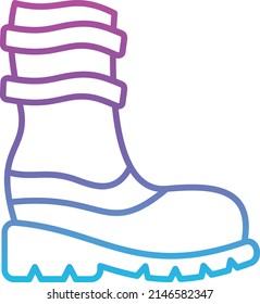 Rain Boots vector icon. Can be used for printing, mobile and web applications.